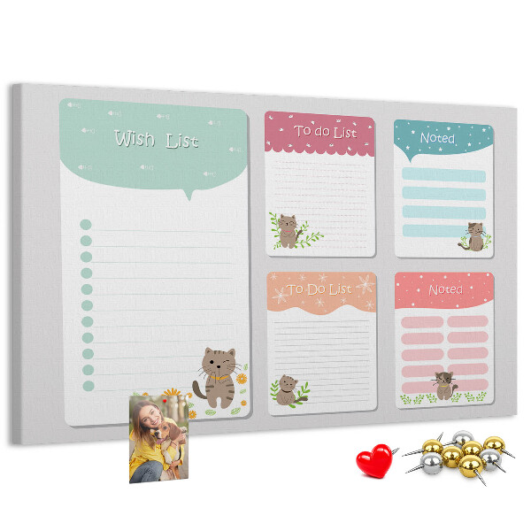 Cork memo board Wishlist