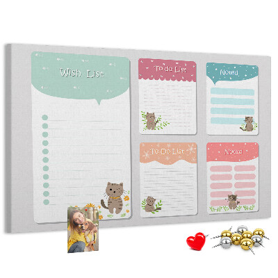 Cork memo board Wishlist