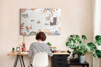 Cork display board Full week planner