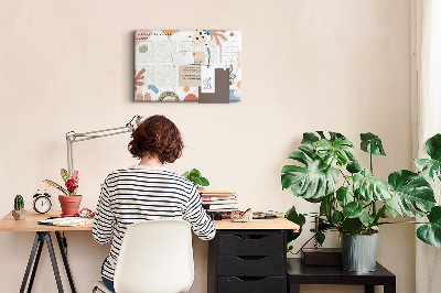 Cork display board Full week planner