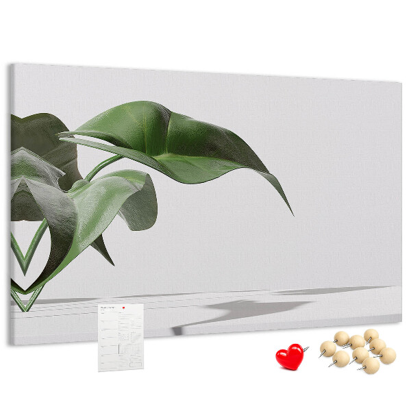Cork display board Abstract leaves