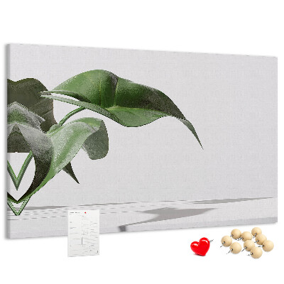 Cork display board Abstract leaves