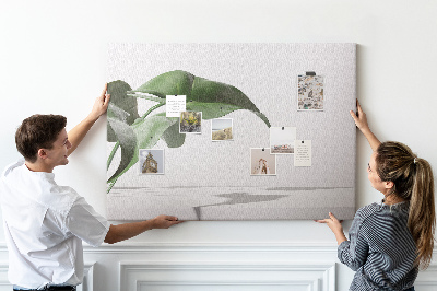 Cork display board Abstract leaves