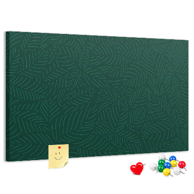 Cork display board Leaf pattern