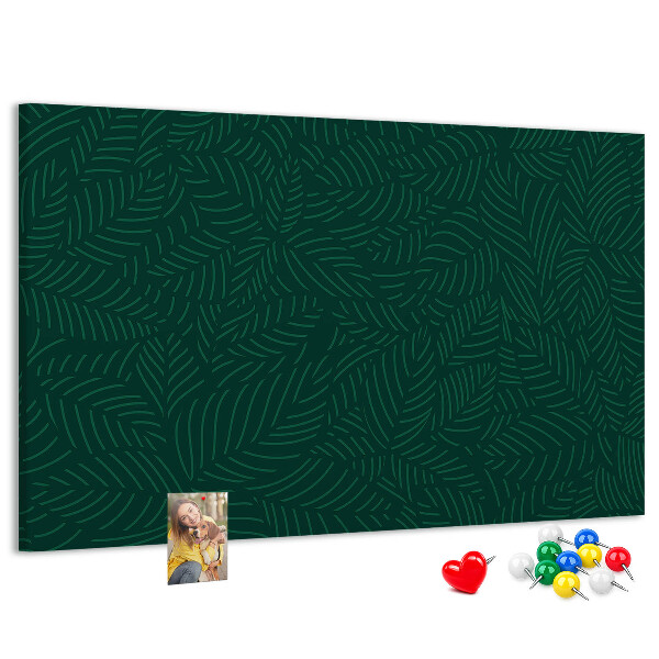 Cork display board Leaf pattern