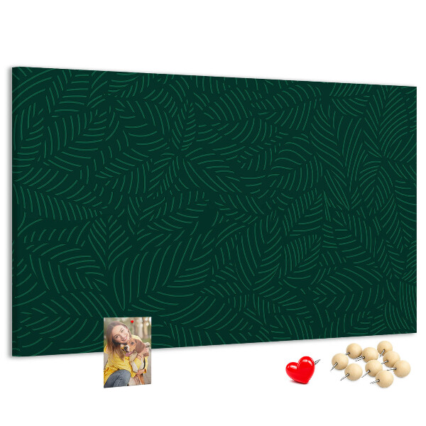 Cork display board Leaf pattern