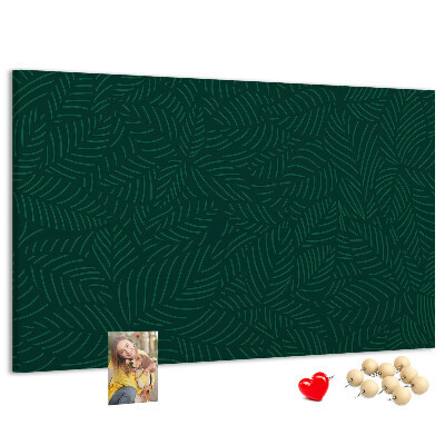 Cork display board Leaf pattern