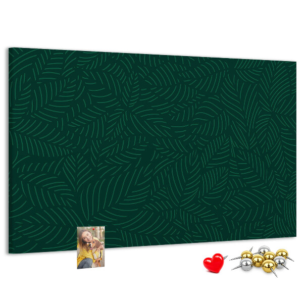 Cork display board Leaf pattern