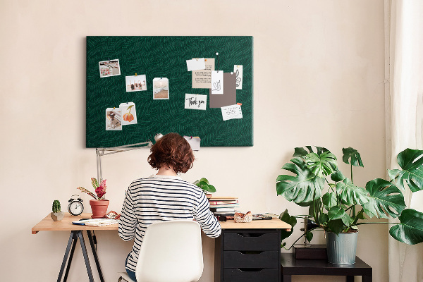 Cork display board Leaf pattern