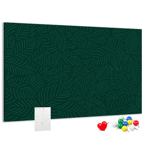 Cork display board Leaf pattern