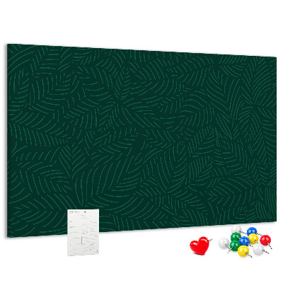 Cork display board Leaf pattern