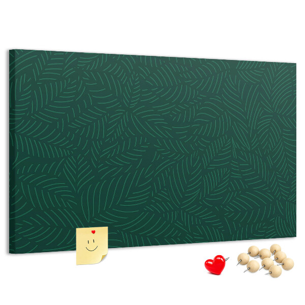 Cork display board Leaf pattern