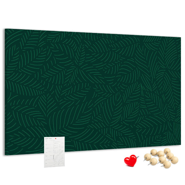 Cork display board Leaf pattern