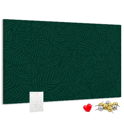 Cork display board Leaf pattern