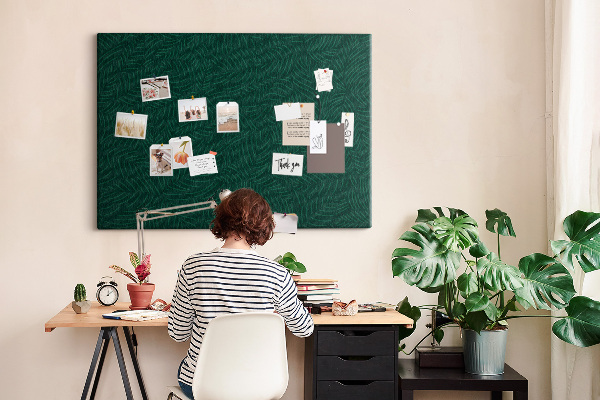 Cork display board Leaf pattern