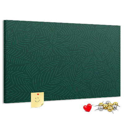 Cork display board Leaf pattern