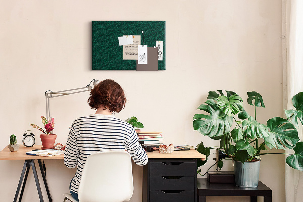 Cork display board Leaf pattern