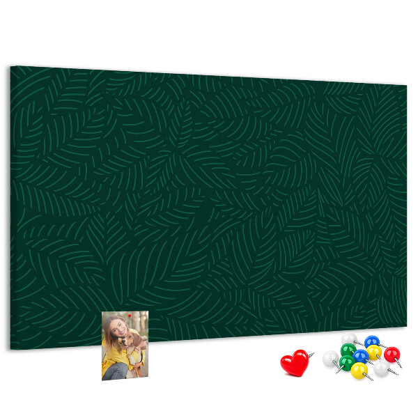 Cork display board Leaf pattern