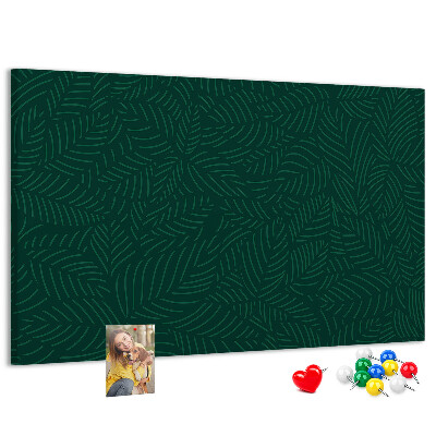 Cork display board Leaf pattern