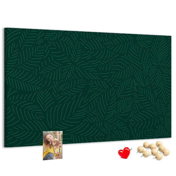 Cork display board Leaf pattern