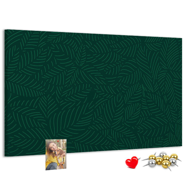 Cork display board Leaf pattern