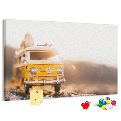 Cork memo board Car vacation