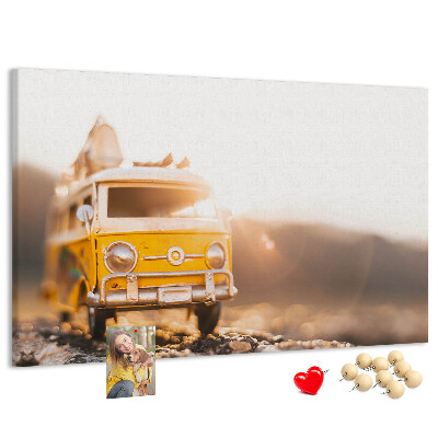 Cork memo board Car vacation