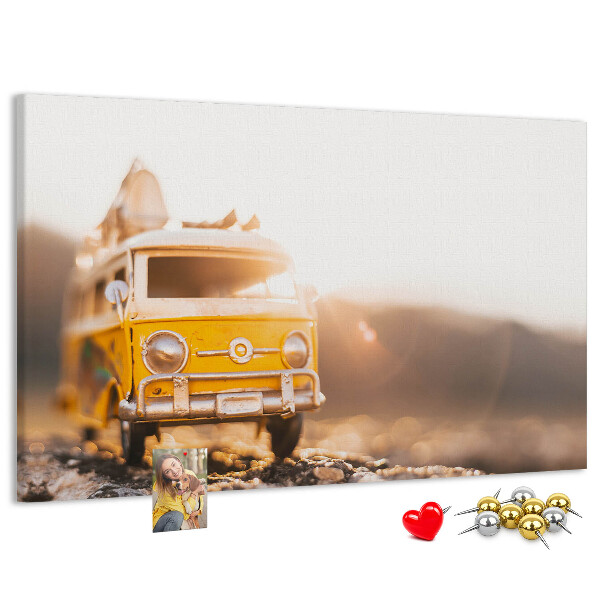 Cork memo board Car vacation