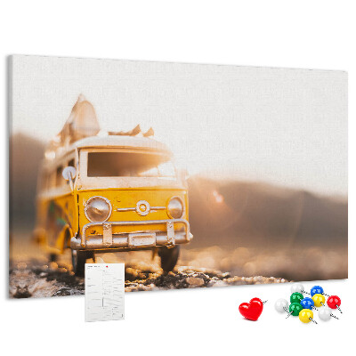 Cork memo board Car vacation
