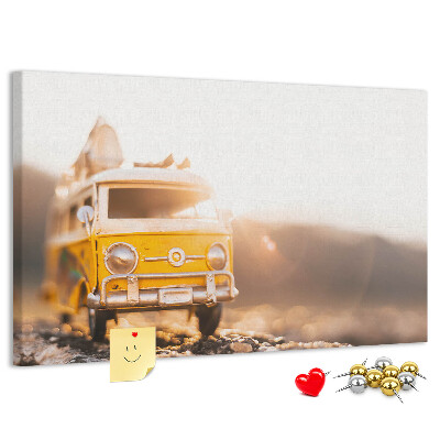 Cork memo board Car vacation