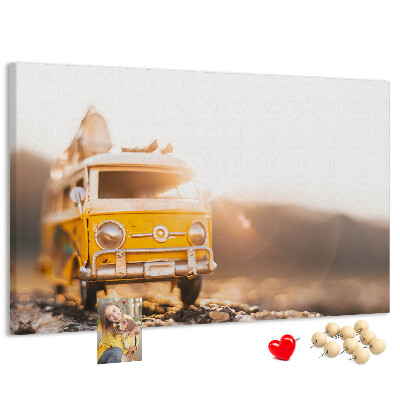 Cork memo board Car vacation