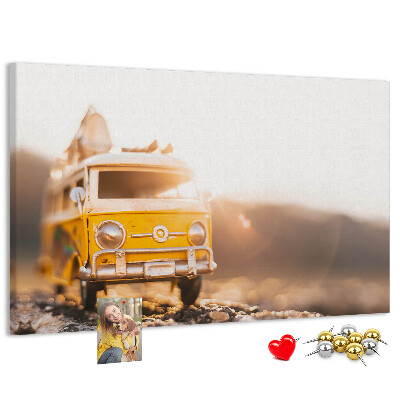 Cork memo board Car vacation