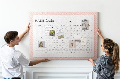 Cork board Habit tracker