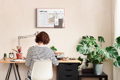 Cork board Habit tracker