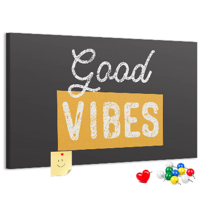 Cork display board Motivational quote