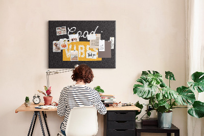 Cork display board Motivational quote