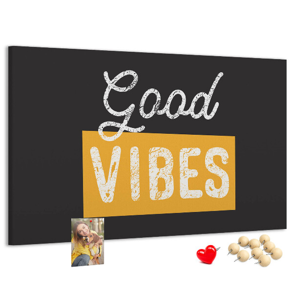 Cork display board Motivational quote