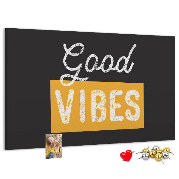 Cork display board Motivational quote