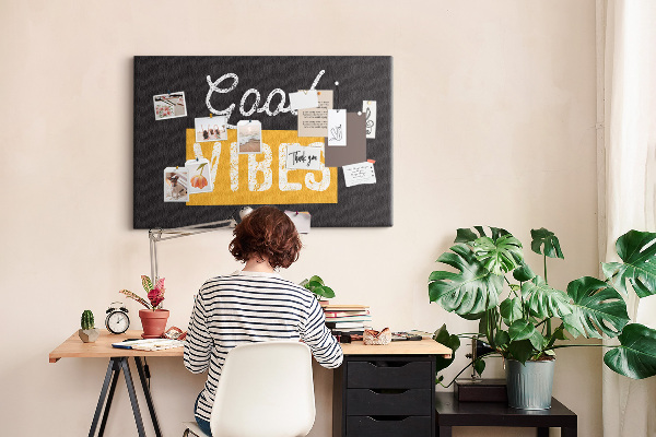 Cork display board Motivational quote