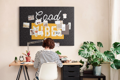 Cork display board Motivational quote
