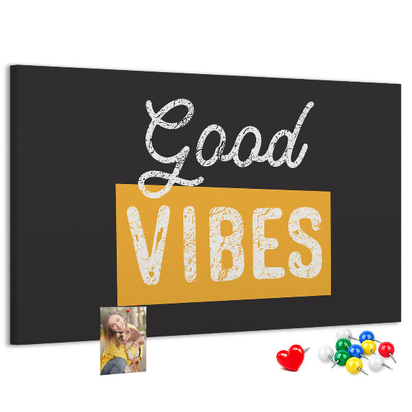 Cork display board Motivational quote