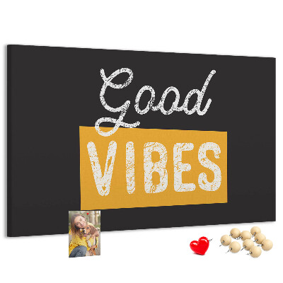 Cork display board Motivational quote