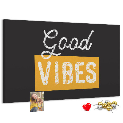 Cork display board Motivational quote