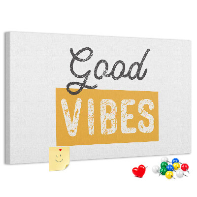 Cork memo board Inspirational sentence