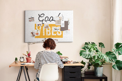 Cork memo board Inspirational sentence
