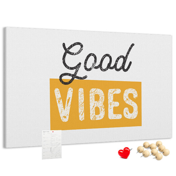 Cork memo board Inspirational sentence