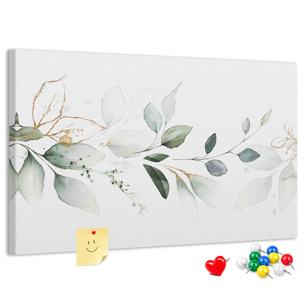 abstract leaves print