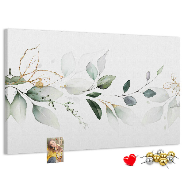 Cork board Abstract leaves