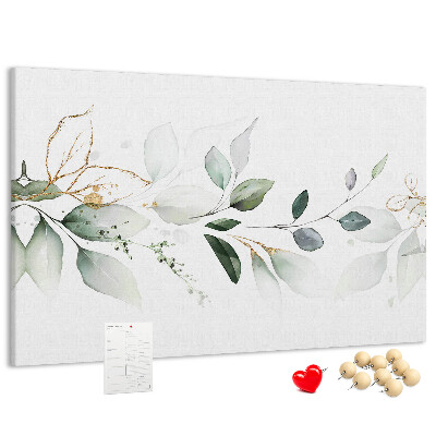 Cork board Abstract leaves