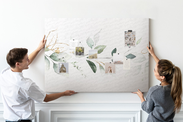 Cork board Abstract leaves